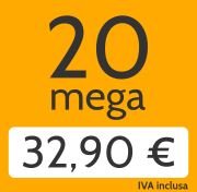 Adsl 20 Mega e telefonate a tutti i fissi nazionali a 32,90 €/mese 