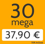 Adsl 30 Mega e telefonate a tutti i fissi nazionali a 37,90 €/mese invece di 52,00 €/mese