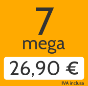 Adsl 7 Mega e telefonate a tutti i fissi nazionali a 26,90 €/mese invece di 41,00 €/mese